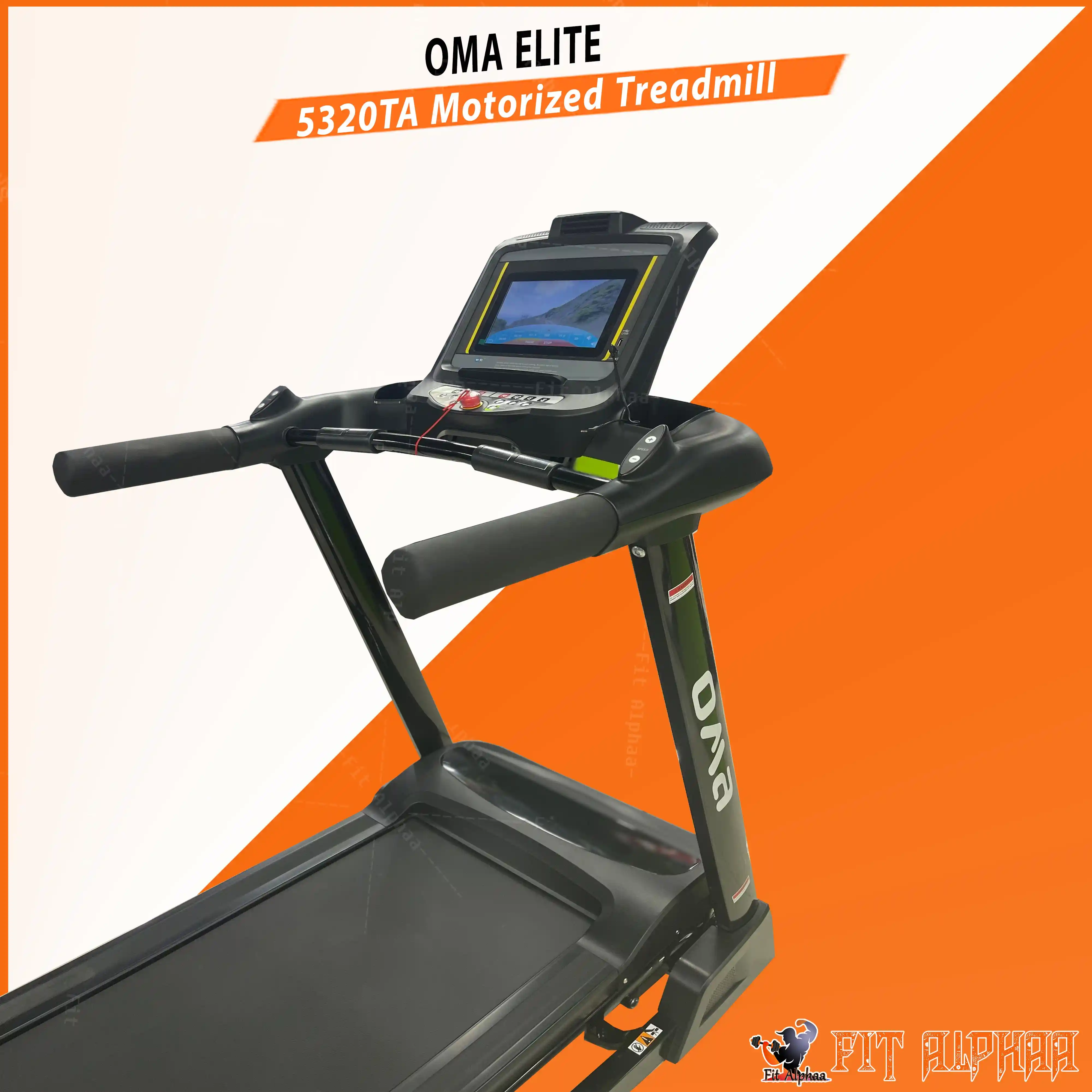 Oma Elite 5320TA Android Folding Motorized Treadmill - Home Use Running Machine