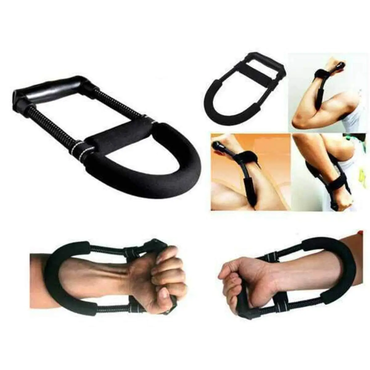 Wrist strengthener, forearm exerciser, hand developer arm, hand grip exercise strength training device