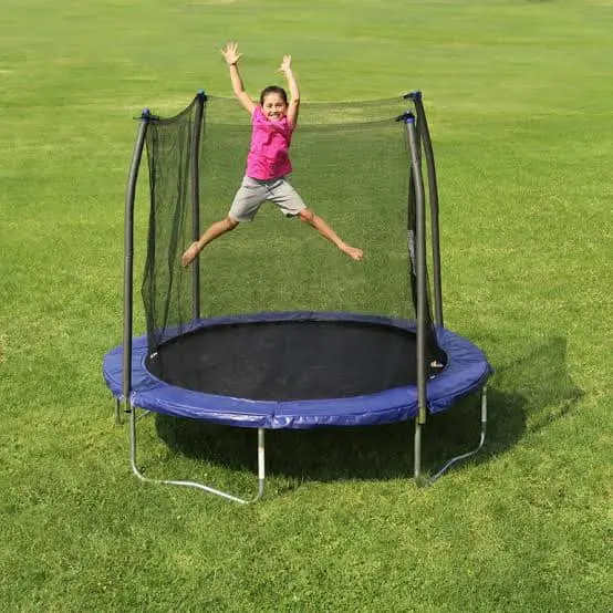 10 Feet Trampoline with net coverage - Enclosure Net and Poles Safety Pad