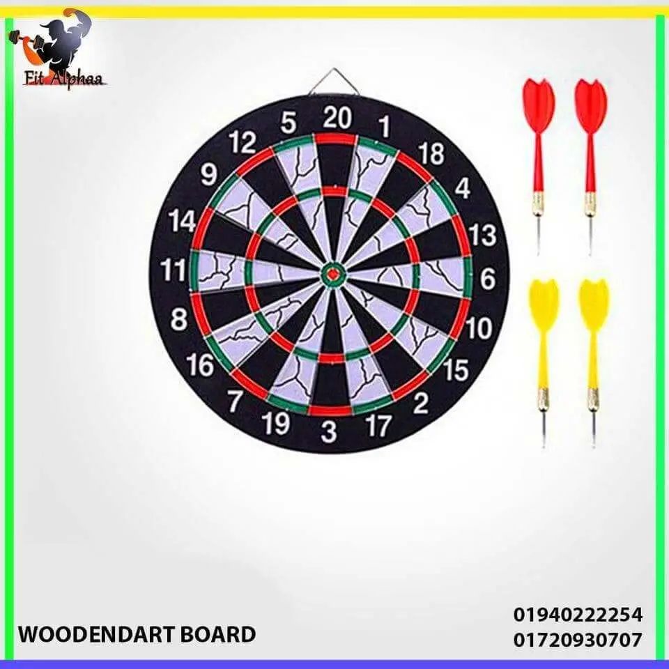 Dart Board and Bull’s Eye Game with Darts – Fit Alphaa