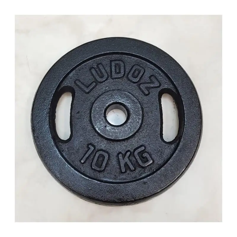 Solid Iron Dumbbell Plate 10 Kg Pair 1” Hole