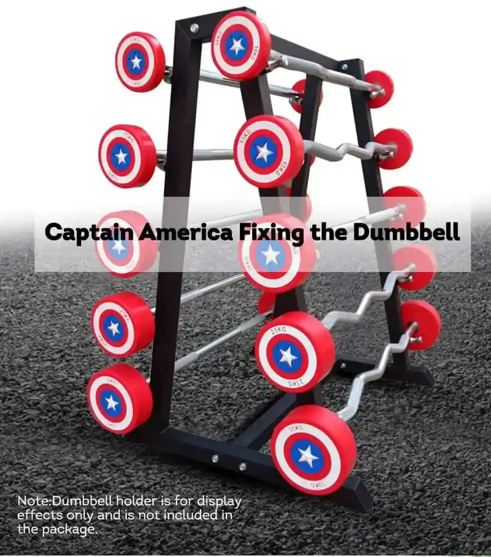 Captain America Fixed Straight Curl PU Barbell-200Kg Full Set