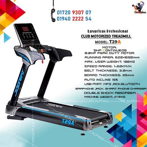 Luxurious Professional Club Motorized Treadmill Jogway T29a
