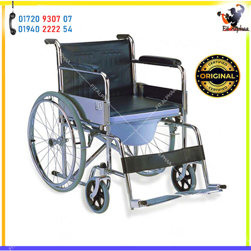 Wheelchair With Commode High Strength manual