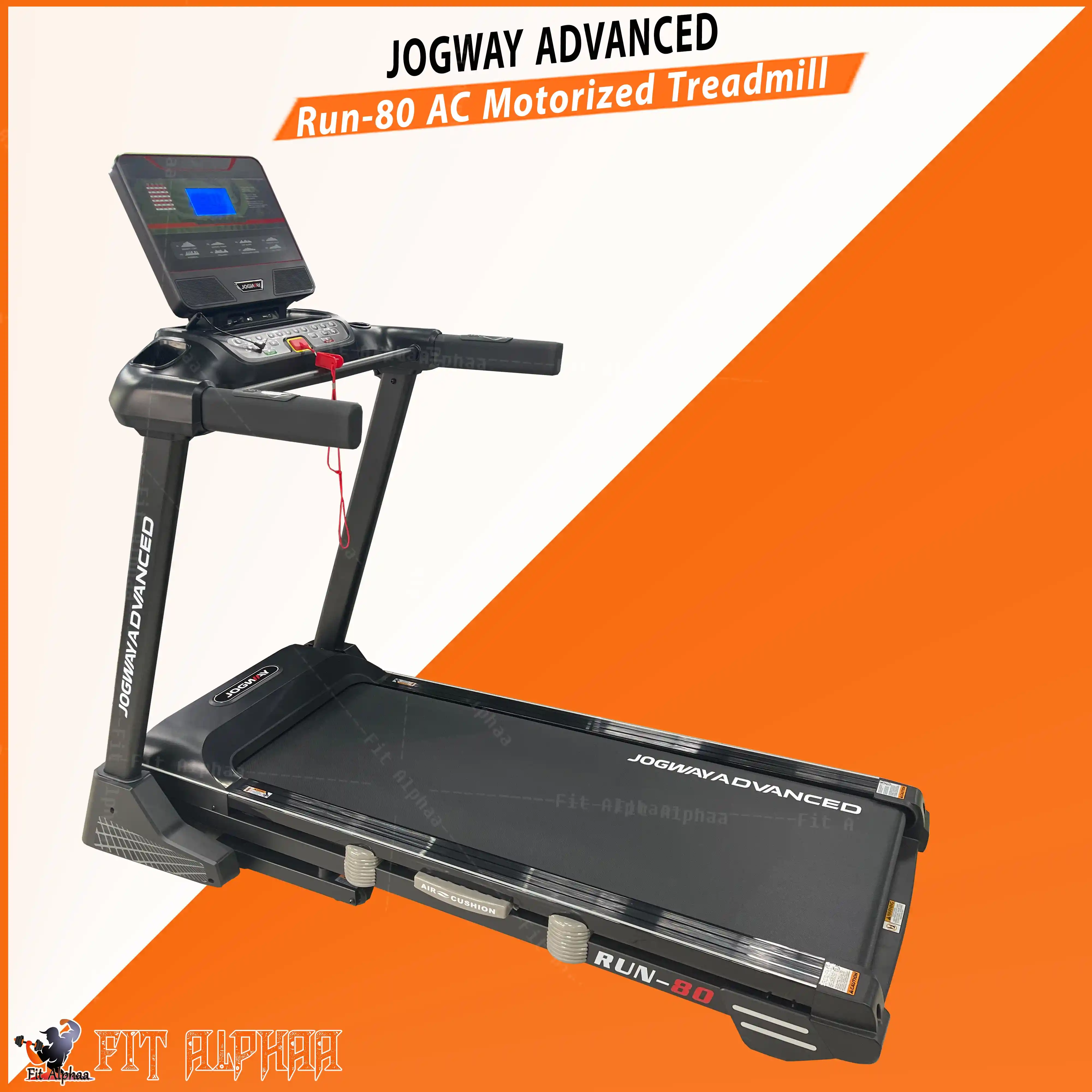 Jogway Run 80 Ac Foldable Motorized Treadmill - Heavy Use Running Machine