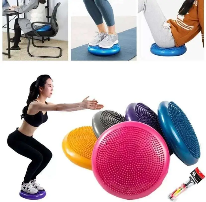 Balance cushion, Stability Disc, with air pump – Yoga, Sports – Fit Alphaa