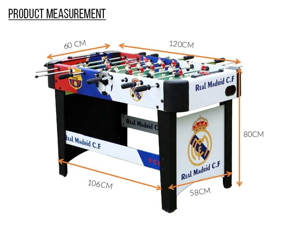 Foosball Recreational Soccer Table Board Games Barca -  48 inch wooden Color Soccer | Foosball Table